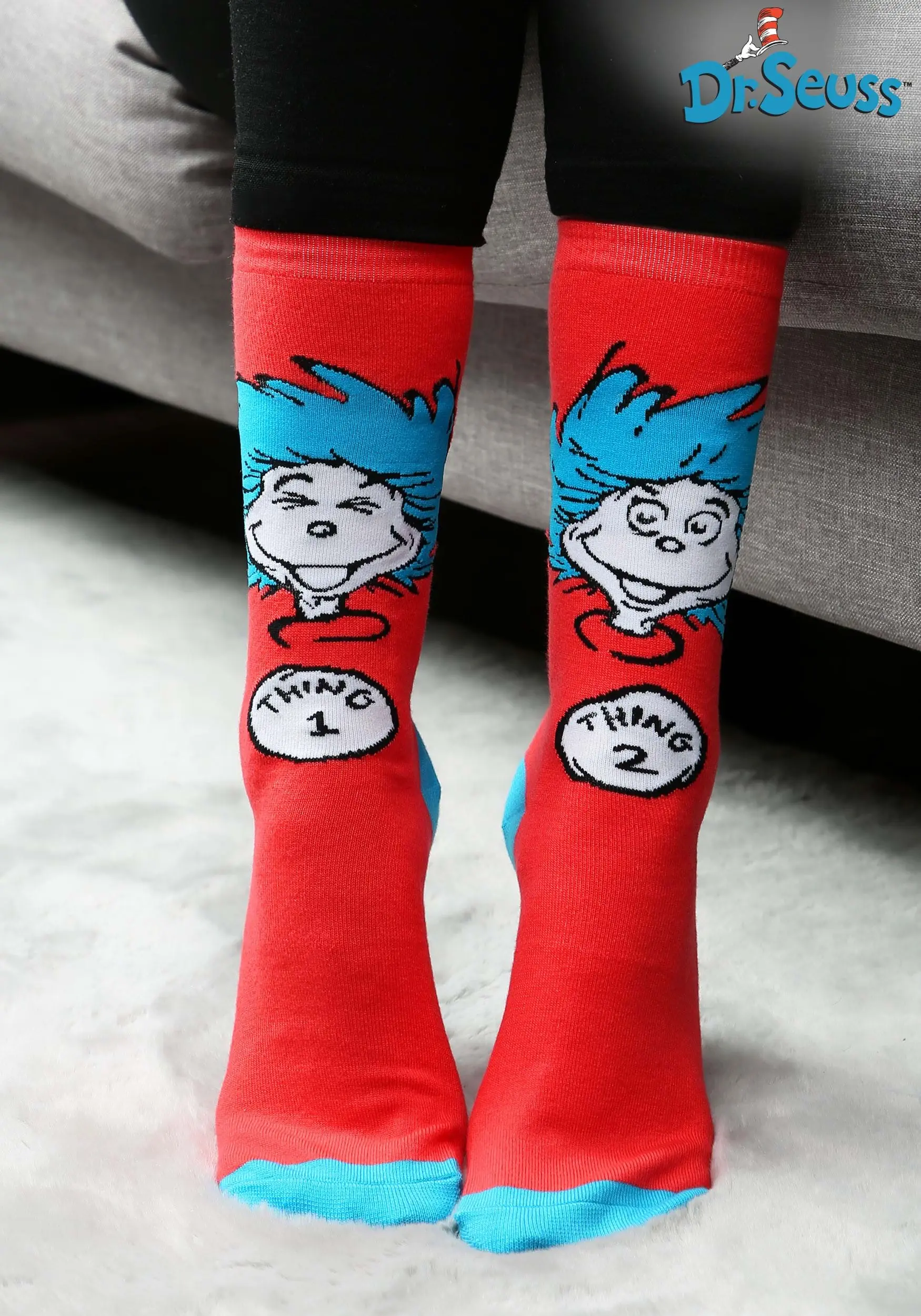 Thing 1 & Thing 2 Crew Socks 1 Thing 1 & Thing 2 Crew Socks