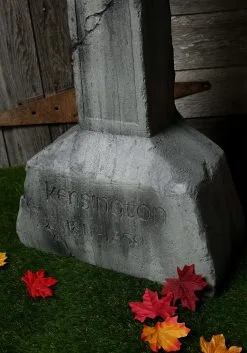 Cross Gravestone Halloween Prop -halloween Shop cross gravestone prop alt 2