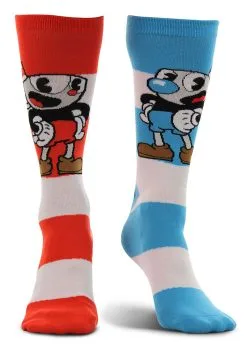 Cuphead Mugman Victory Crew Socks 7 Cuphead Mugman Victory Crew Socks -halloween Shop cuphead mugman victory crew socks alt 5