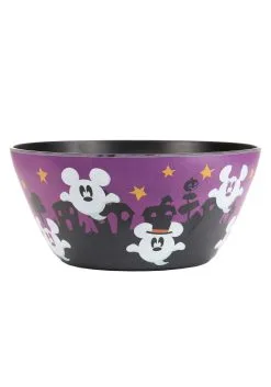 Disney Mickey Ghost Black Bamboo Tossed Salad Bowl