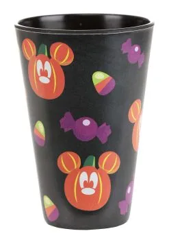 Adult Disney Mickey Pumpkins Tossed Black Tumblers Set Of 4