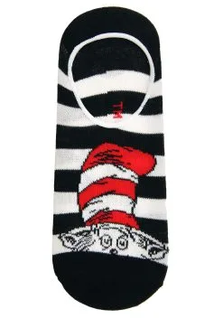Dr. Seuss No Show Sock Set Adult 5 Pairs -halloween Shop dr seuss adult 5 pair no show sock set alt 2