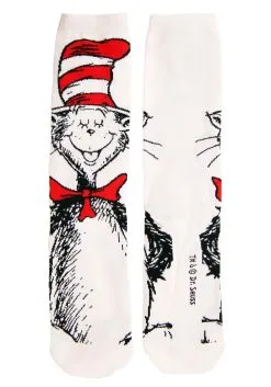 Dr. Seuss Characters Crew Sock Set Adult 3 Pairs -halloween Shop dr seuss characters adult crew socks 3 pack alt 2