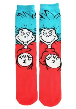 Dr. Seuss Characters Crew Sock Set Adult 3 Pairs -halloween Shop dr seuss characters adult crew socks 3 pack alt 3