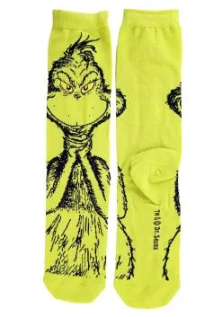 Dr. Seuss Characters Crew Sock Set Adult 3 Pairs -halloween Shop dr seuss characters adult crew socks 3 pack alt 4