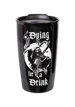 Dying For A Drink Double Walled Travel Mug