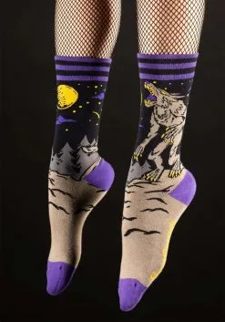 Evil Werewolf Socks -halloween Shop evil af werewolf socks alt 2