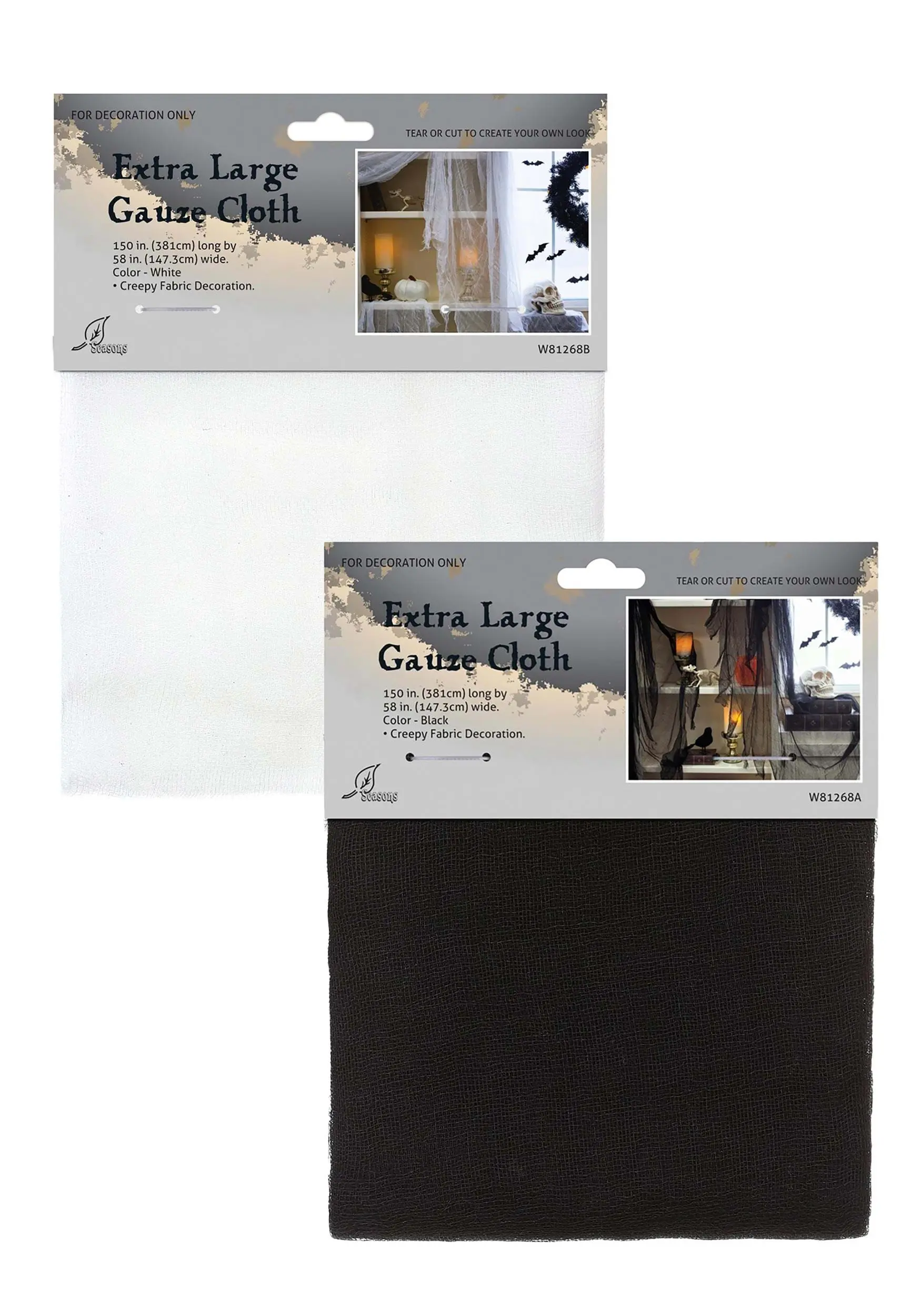 Extra Large Black Gauze Cloth Set 1 Extra Large Black Gauze Cloth Set