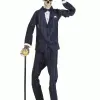 Gentleman Skeleton Animatronic Halloween Decoration