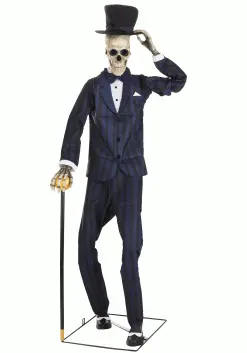 Gentleman Skeleton Animatronic Halloween Decoration