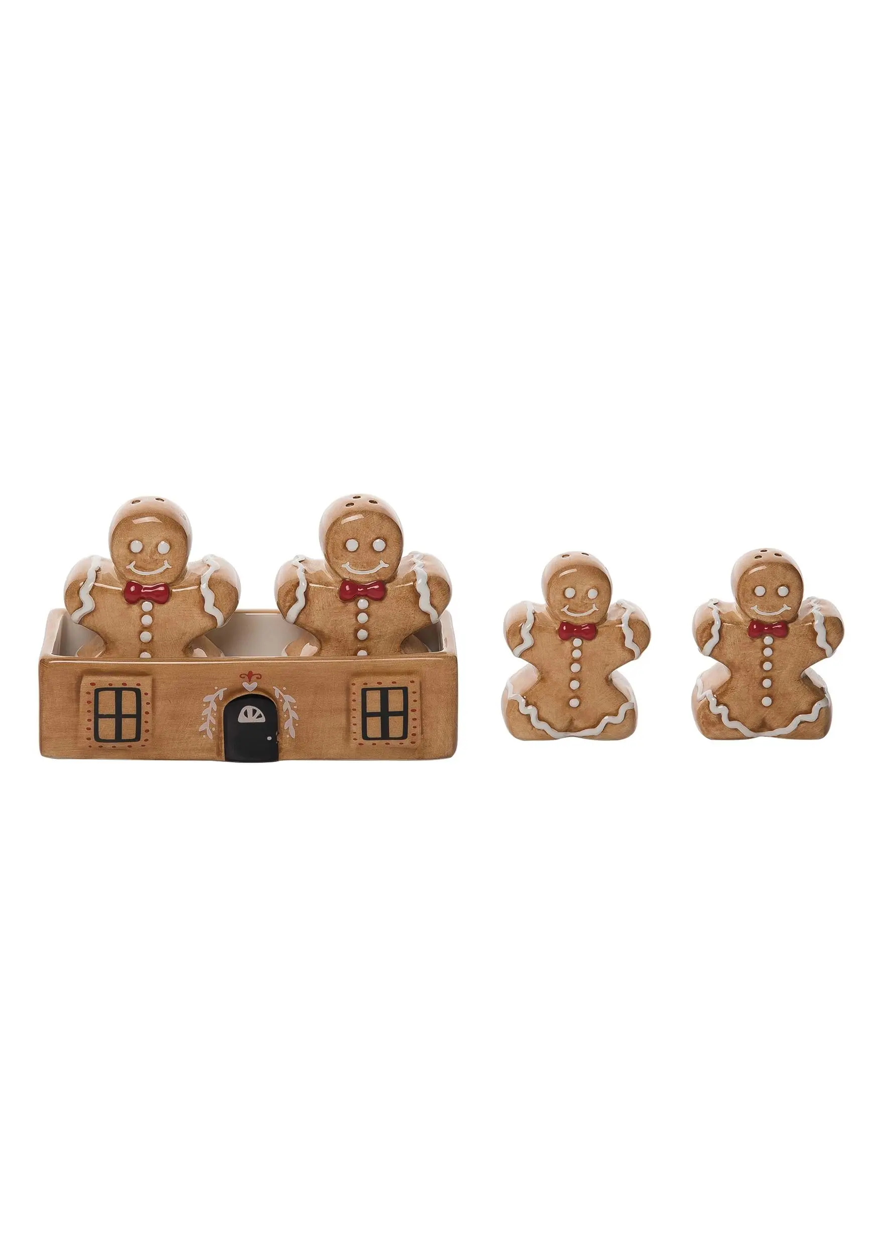 Salt & Pepper Gingerbread Shaker Set 1 Salt & Pepper Gingerbread Shaker Set