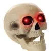 Light Up Glowing Red Eyes Skull Decoration