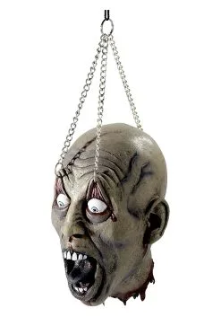 Hanging Dismembered Head Halloween Prop