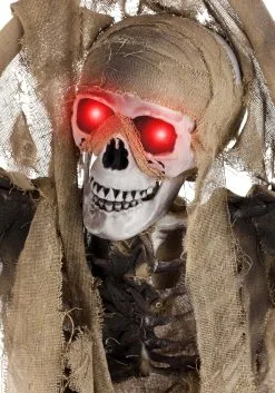 Hanging Animatronic Skeleton Decoration 12 Hanging Animatronic Skeleton Decoration -halloween Shop hanging ghost with movinglightsound alt 5