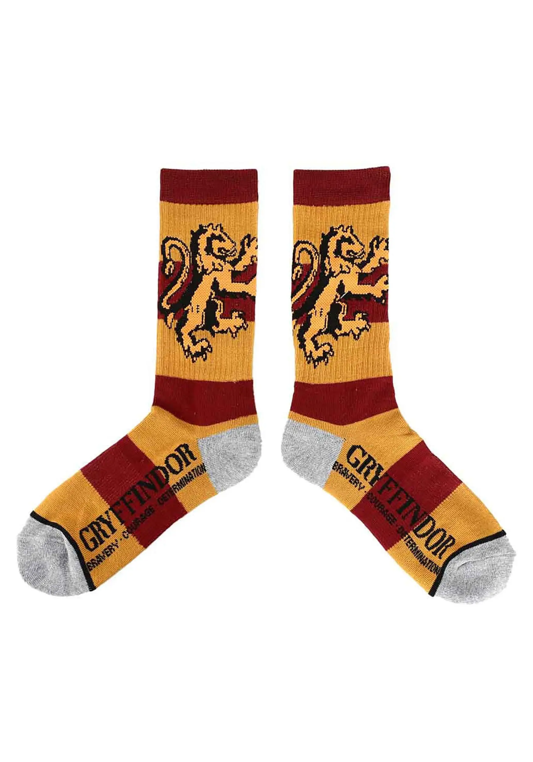 Harry Potter Rugby Stripe Gryffindor Crew Socks 2 Harry Potter Rugby Stripe Gryffindor Crew Socks - Image 2
