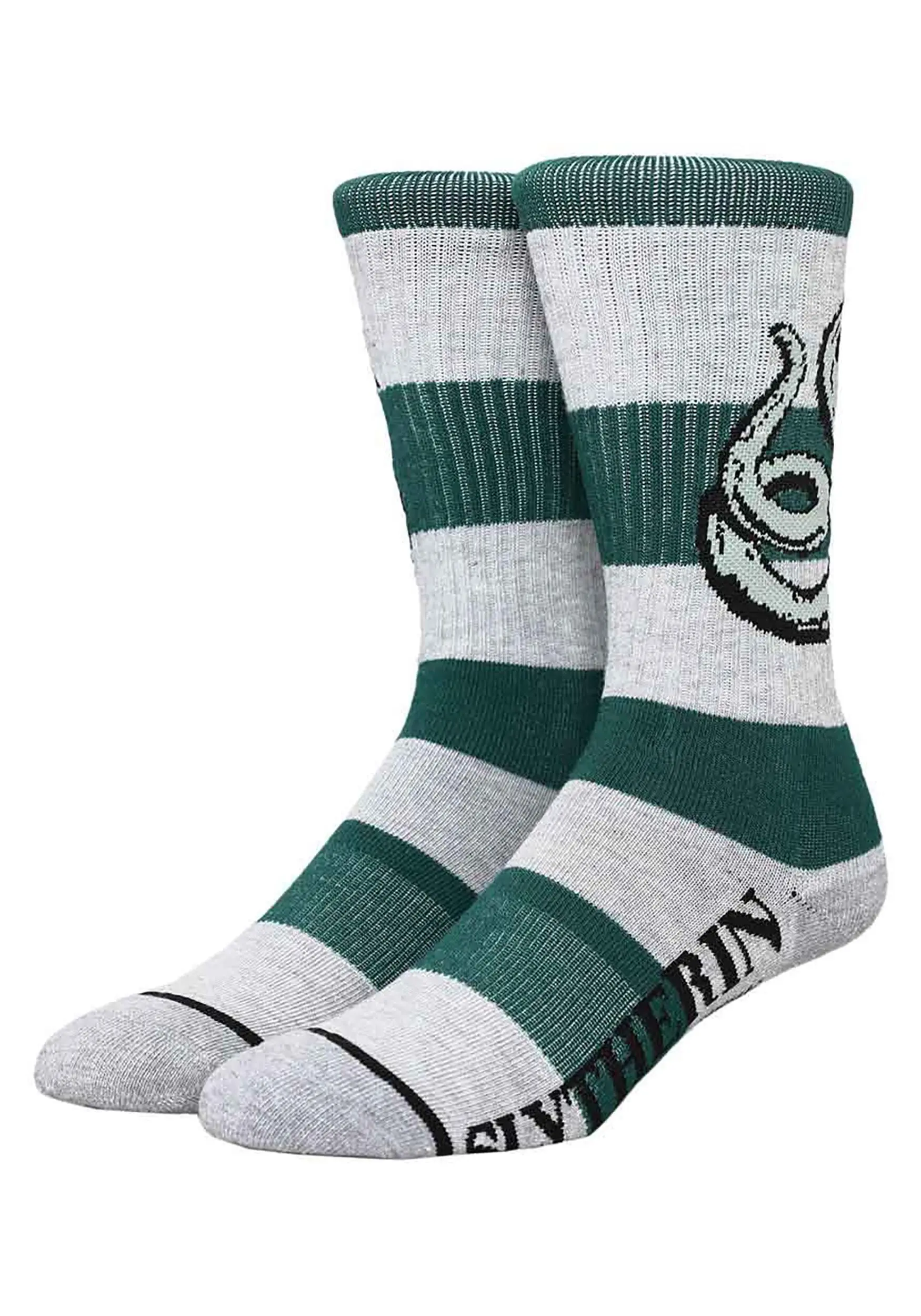 Harry Potter Slytherin Stripe Rugby Crew Socks 1 Harry Potter Slytherin Stripe Rugby Crew Socks