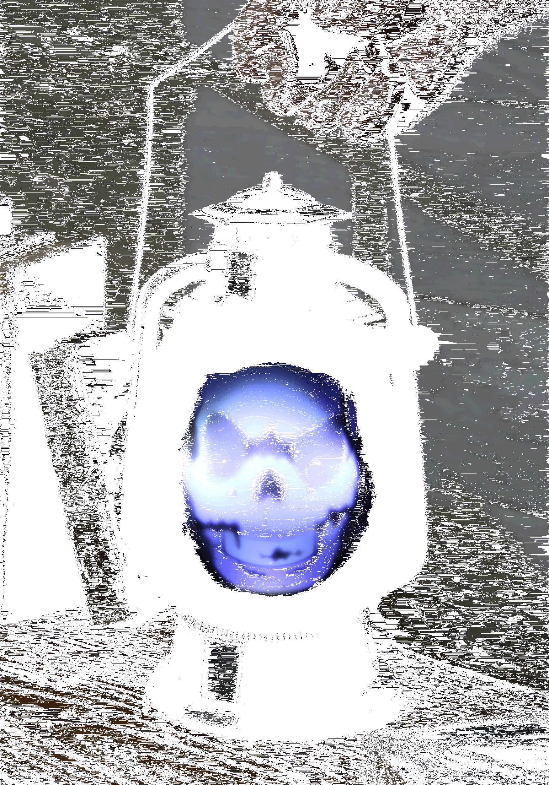 Hidden Ghost Face Light Up Lantern Prop 4 Hidden Ghost Face Light Up Lantern Prop - Image 4