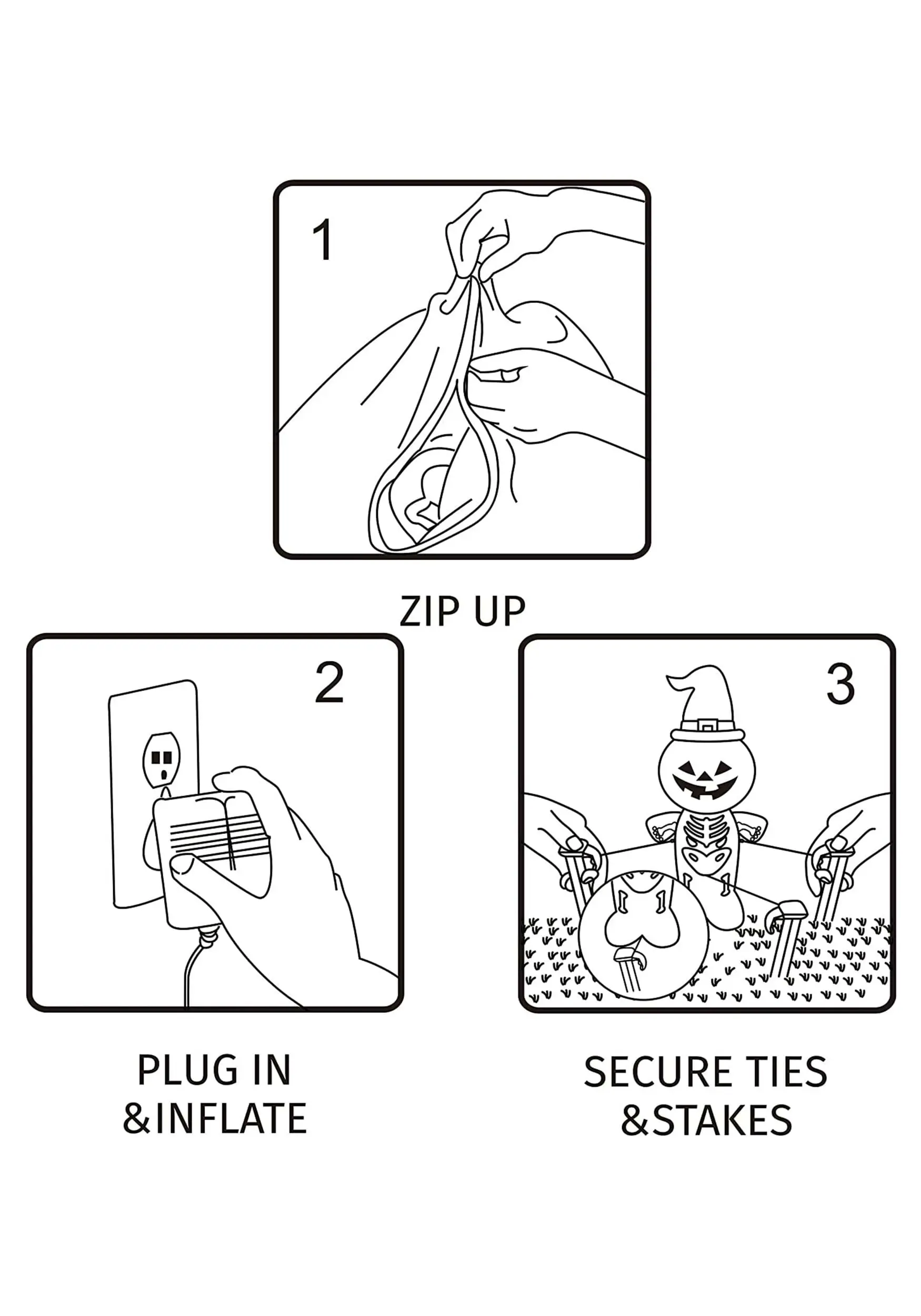 12FT Inflatable Towering Ghost Decoration 2 12FT Inflatable Towering Ghost Decoration - Image 2