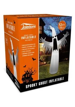 12FT Inflatable Towering Ghost Decoration 5 12FT Inflatable Towering Ghost Decoration -halloween Shop inflatable 12ft towering ghost alt 2