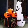 Inflatable 6ft Pumpkin Vendor Ghost