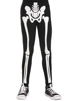 Classic Skeleton Leggings For Kids