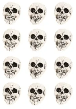Large 12-Pack Skulls Decoration