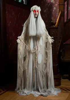 Life-Size Venetian Victoria Standing Ghost Girl Decoration