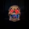 Scary Light Up Skull Door Candy Bowl