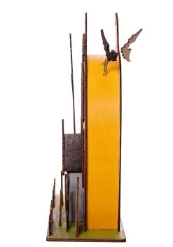 Light Up Wooded Jack 'O Lantern House Table Decoration -halloween Shop light up wooded jack o lantern house table decor alt 2