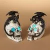 5.5" Light Up Dragon On Skulls Set