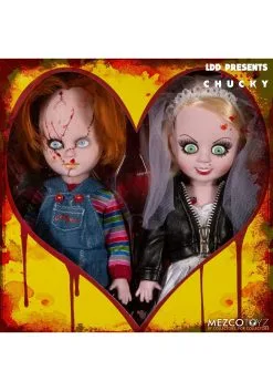 Living Dead Dolls Chucky & Tiffany Collector Box Set -halloween Shop living dead dolls chucky tiffany box set alt 2