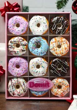 Miniature Donut 12 Pc Ornament Set -halloween Shop miniature donut 12 pc ornament set alt 2