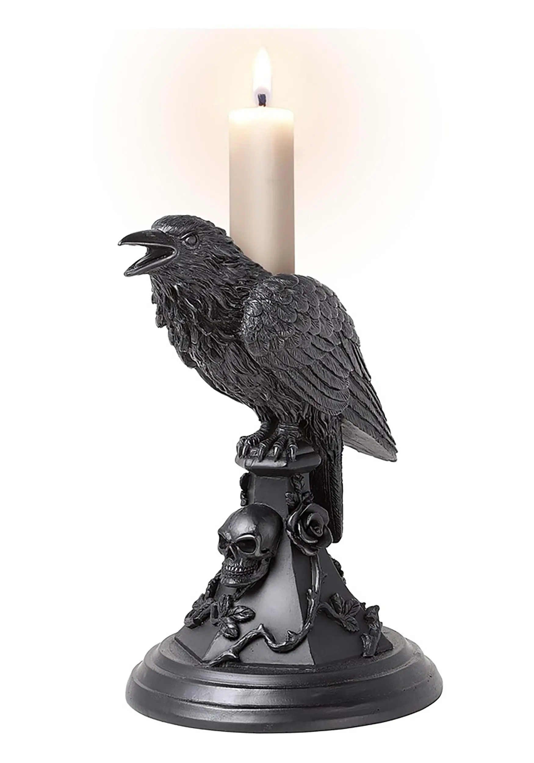 Edgar Allan Poe's Raven Candle Stick Holder 1 Edgar Allan Poe's Raven Candle Stick Holder