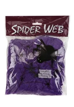 Purple Spider Web Halloween Decoration
