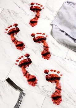 PVC Bloody Footprint - White