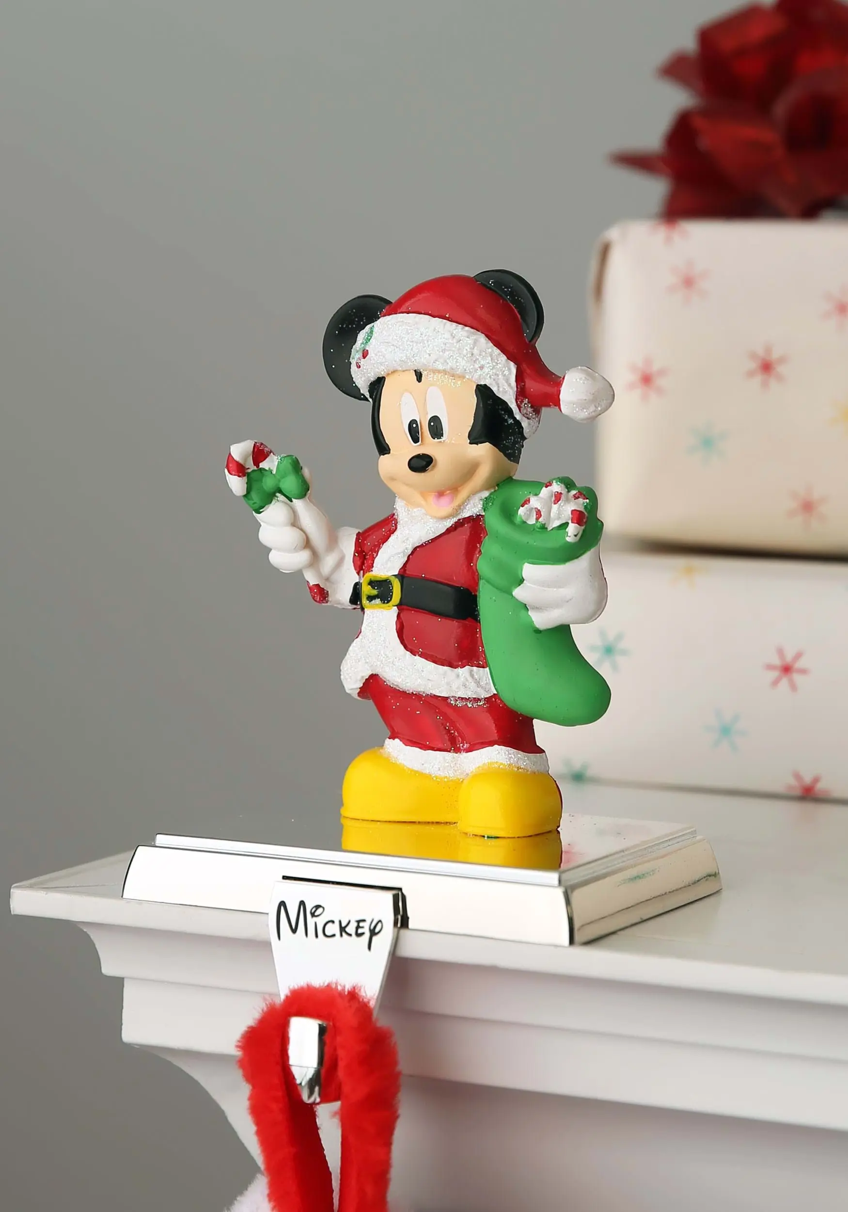 Santa Mickey Stocking Holder 1 Santa Mickey Stocking Holder
