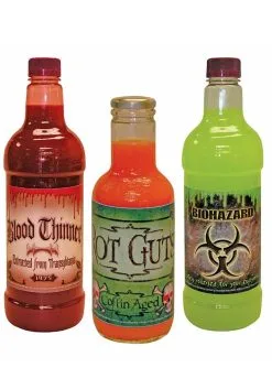 8 Scary Bottle Labels Set -halloween Shop set of 8 scary bottle labels alt 3