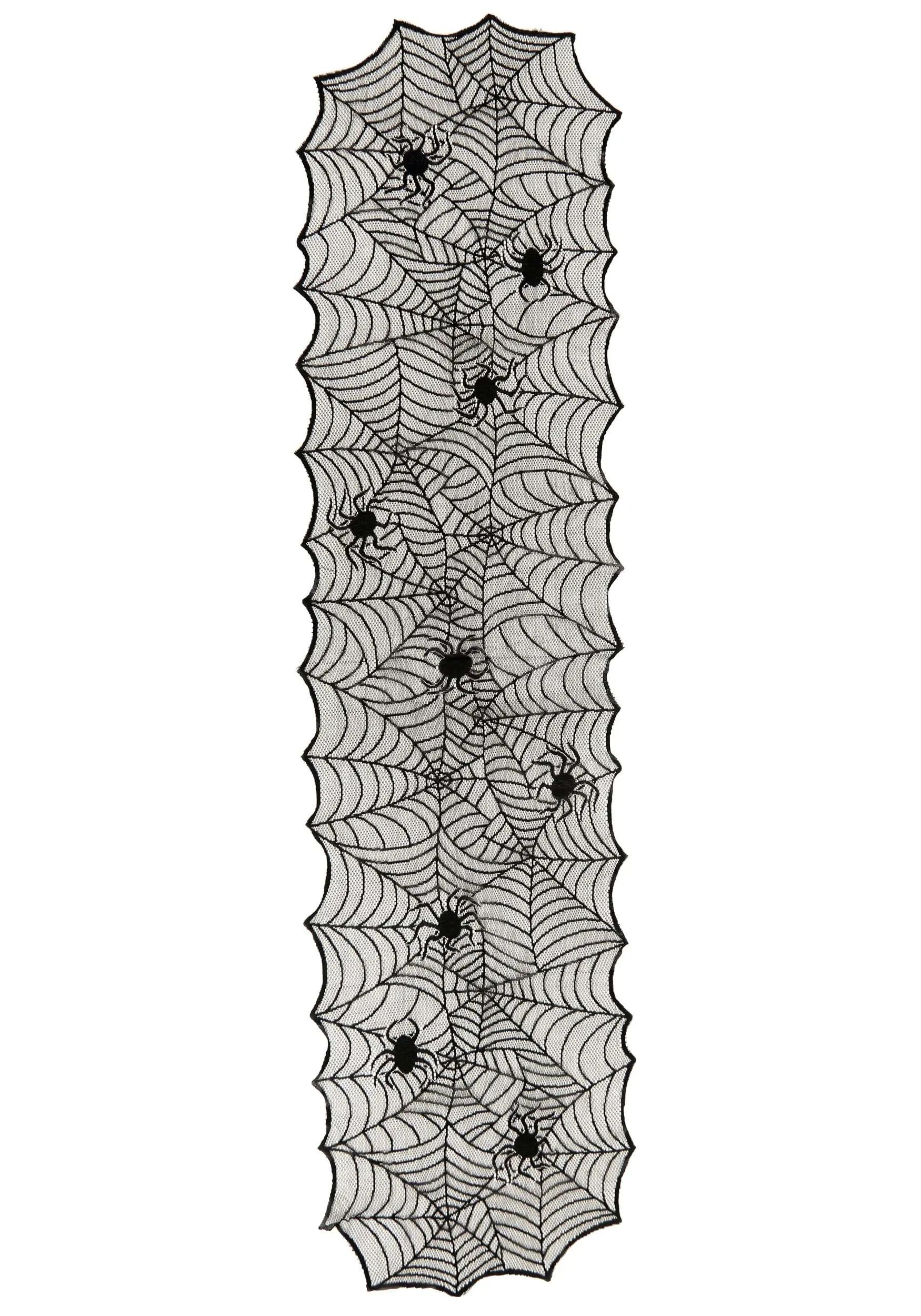 Black Spider Web Table Runner Decoration 1 Black Spider Web Table Runner Decoration