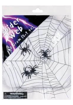 Spider Web With Spiders Halloween Decoration