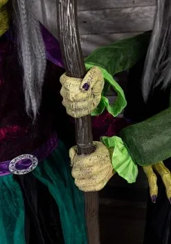 Animated Stirring Up Trouble Witch Decoration -halloween Shop stirring up trouble animated witch decoration alt 6