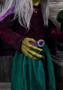 Animated Stirring Up Trouble Witch Decoration -halloween Shop stirring up trouble animated witch decoration alt 7