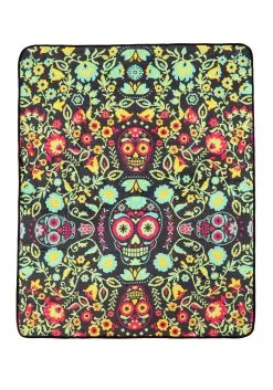 Sugar Skull Throw Blanket
