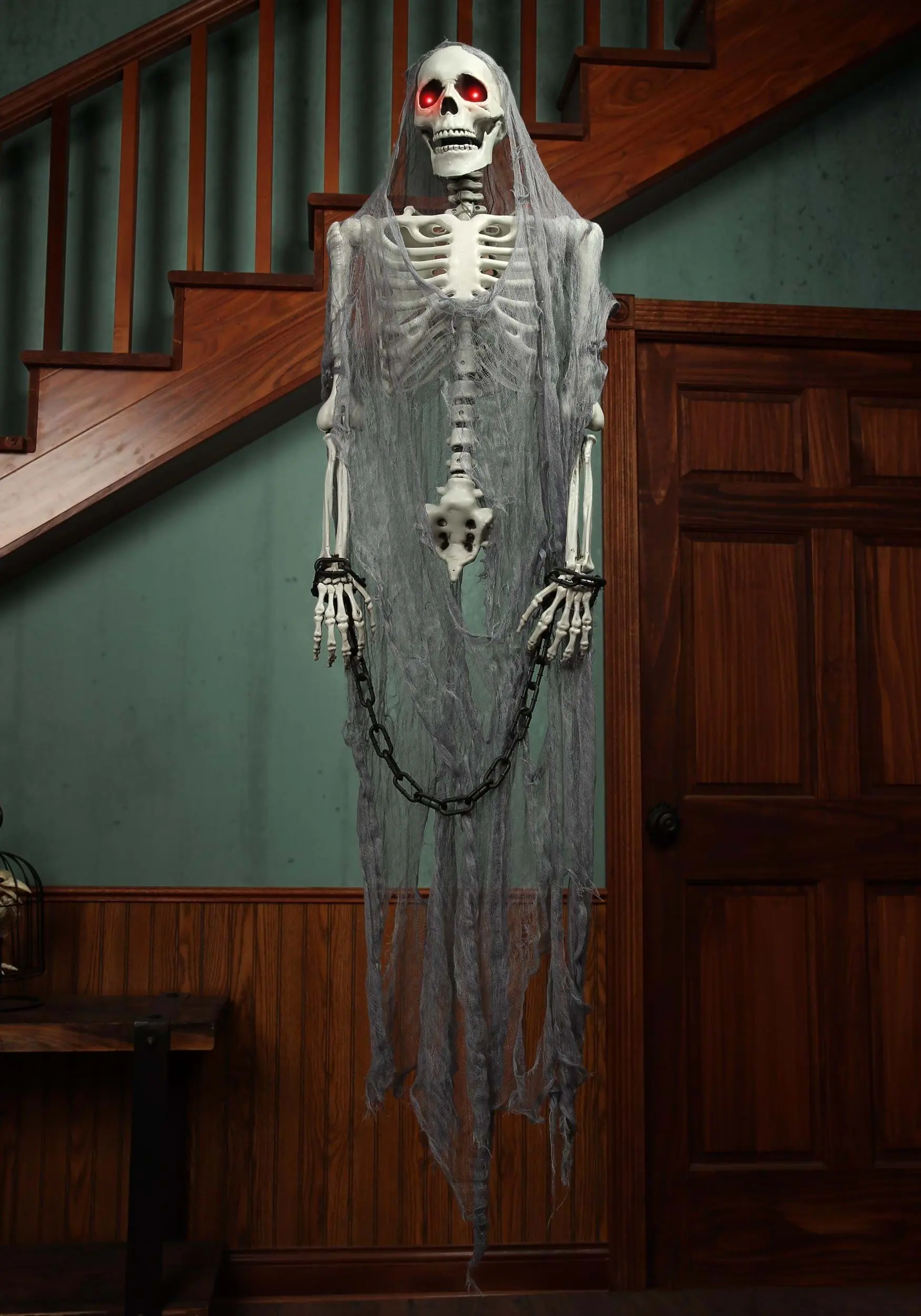 Talking Skeleton Prisoner Hanging Decoration 1 Talking Skeleton Prisoner Hanging Decoration