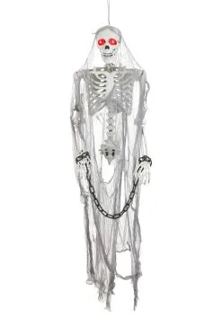 Talking Skeleton Prisoner Hanging Decoration 5 Talking Skeleton Prisoner Hanging Decoration -halloween Shop talking skeleton prisoner alt 2