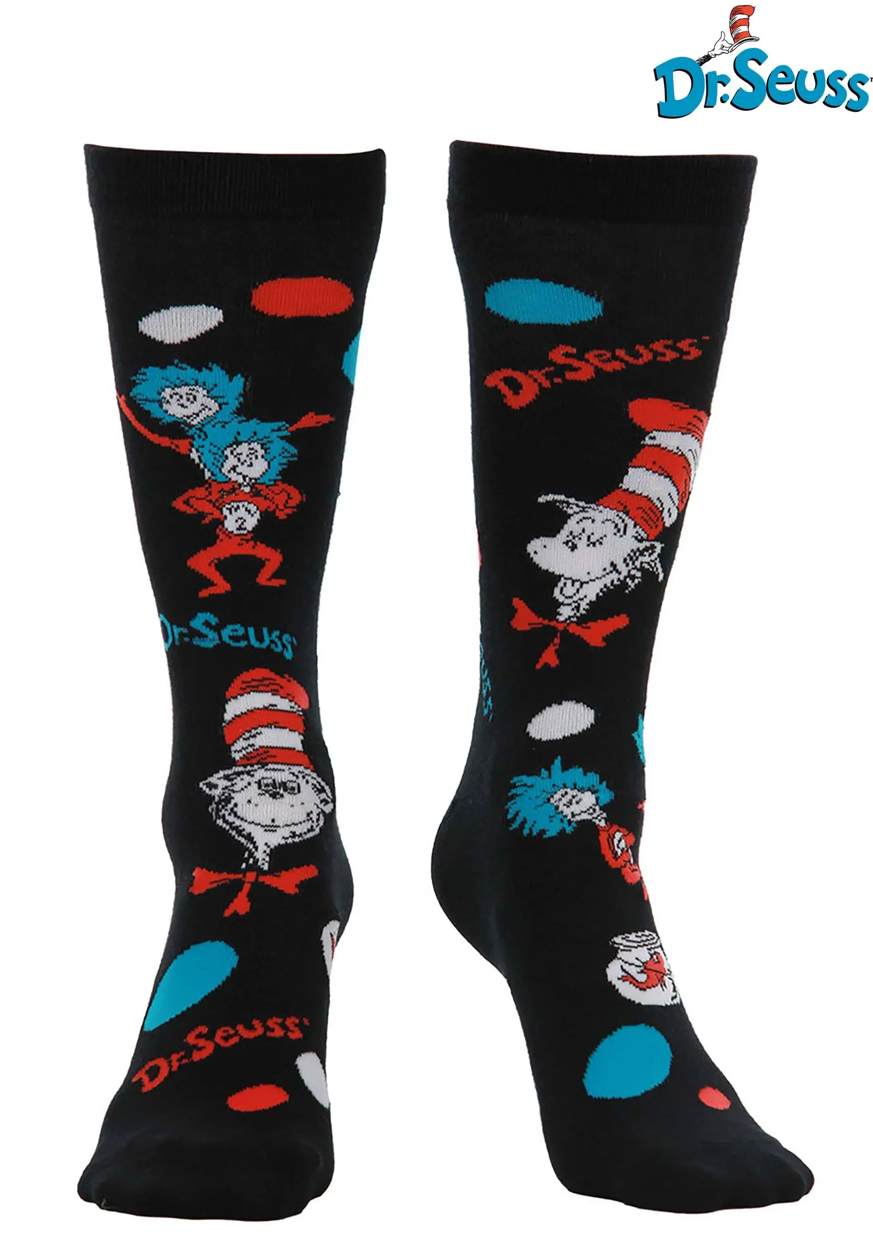 The Cat In The Hat Pattern Socks Adult's 1 The Cat In The Hat Pattern Socks Adult's