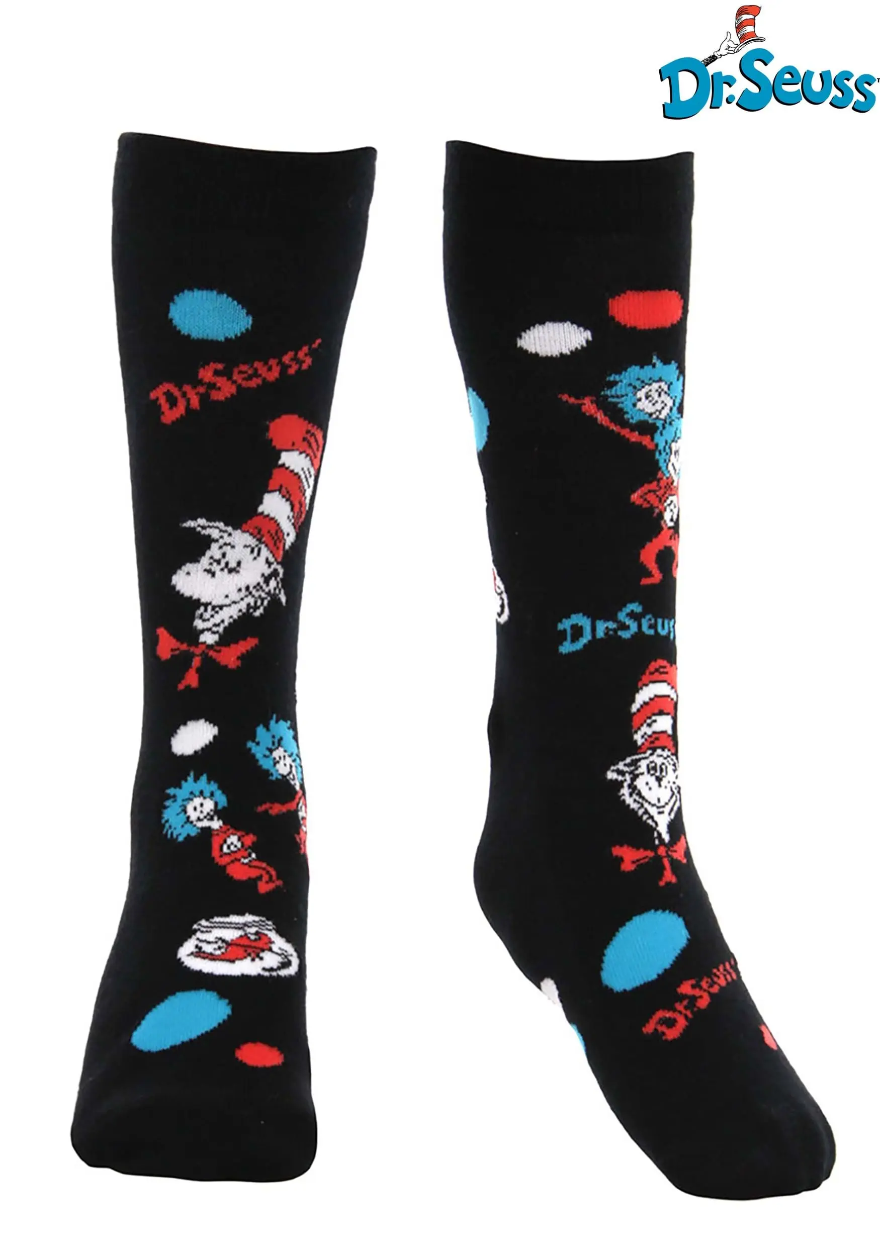 The Cat In The Hat Pattern Kid's Socks 1 The Cat In The Hat Pattern Kid's Socks