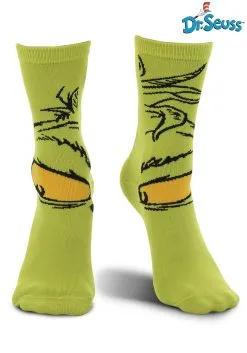 The Grinch Costume Crew Socks