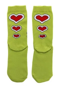 The Grinch Costume Crew Socks -halloween Shop the grinch costume crew socks alt 3