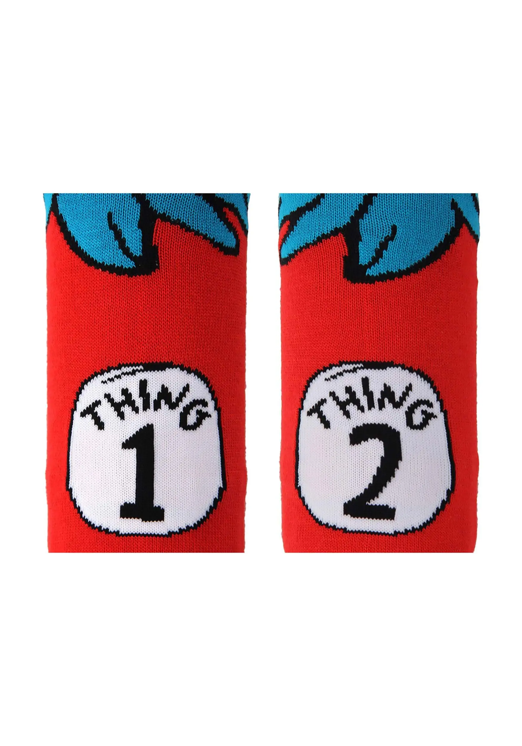 Thing 1 & 2 Costume Socks For Kids 2 Thing 1 & 2 Costume Socks For Kids - Image 2