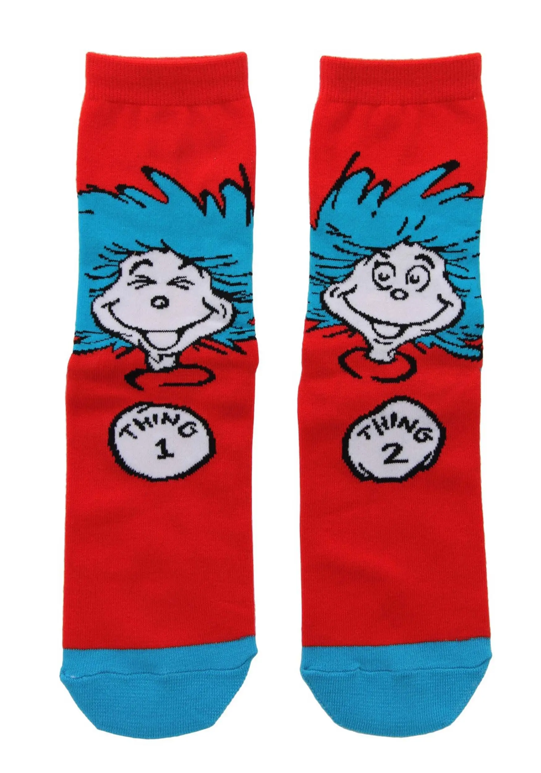 Thing 1 & Thing 2 Crew Socks 2 Thing 1 & Thing 2 Crew Socks - Image 2